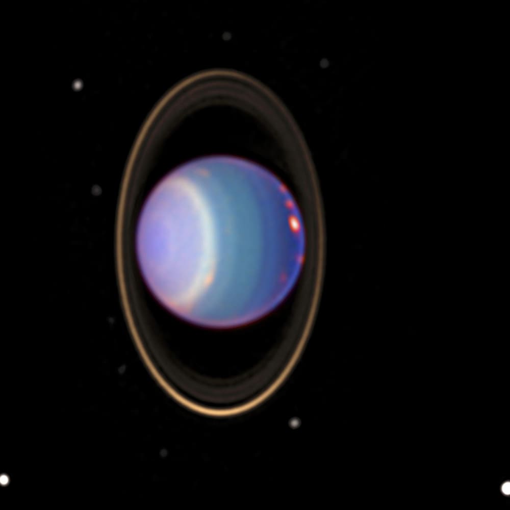 Uranus - 3 A close-up view of an astronaut's bootprint in the lunar soil, photographed with a 70mm lunar surface camera during the Apollo 11 extravehicular activity (EVA) on the moon. While astronauts Neil A. Armstrong, commander, and Edwin E. Aldrin Jr., lunar module pilot, descended in the Lunar Module (LM) "Eagle" to explore the Sea of Tranquility region of the moon, astronaut Michael Collins, command module pilot, remained with the Command and Service Modules (CSM) "Columbia" in lunar orbit. Image Credit: NASA