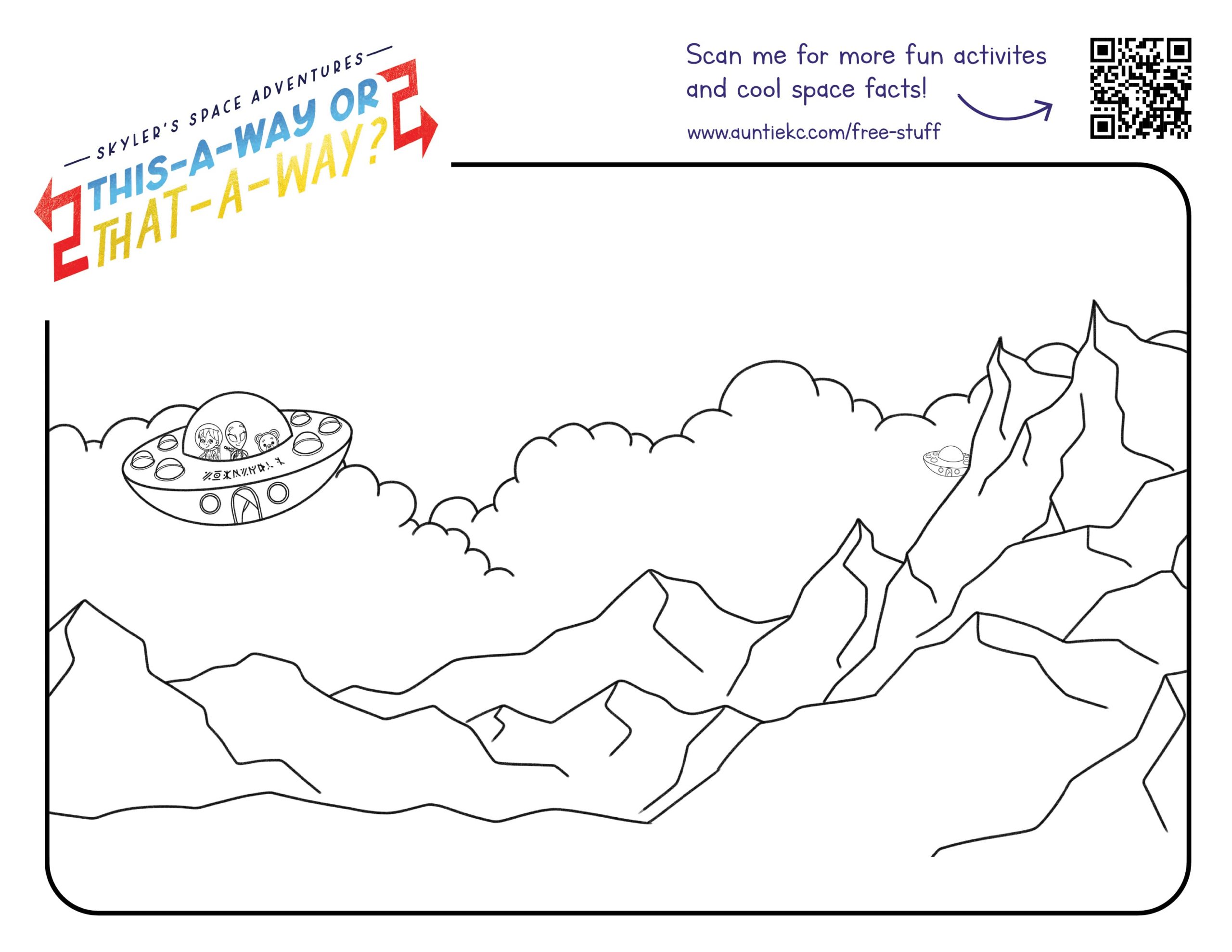 Colouring Pages_Skyler's Space Adventure - This-A-Way or That-A-Way - Page 10